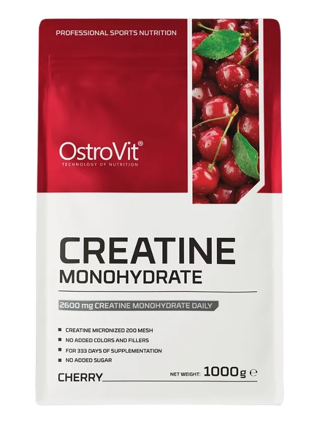 Ostrovit 100% creatine monohydrate cherry pulveris, 1000 g