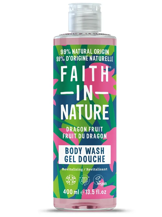 Faith In Nature Dragon Fruit ķermeņa mazgāšanas līdzeklis, 400 ml