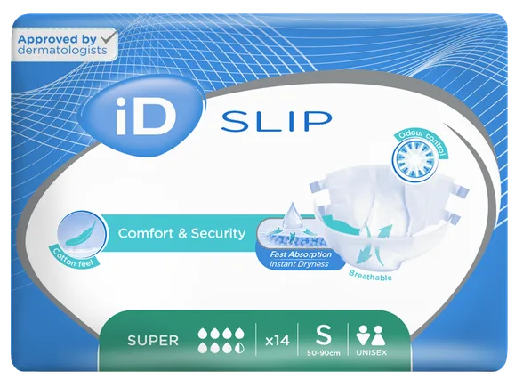 Id Expert Slip Super S (50-90 cm) autiņbiksītes, 14 gab.
