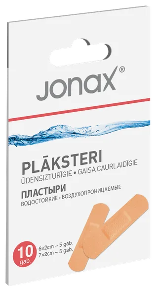 Jonax ūdensizturīgi plāksteri, 10 gab.