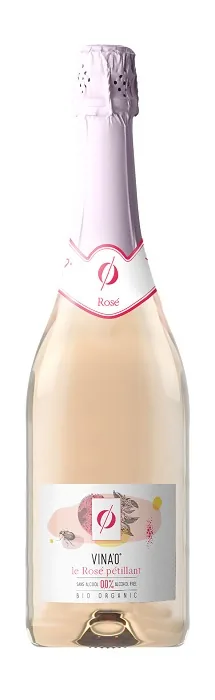 BEZALKOHOLISKS DZIRKSTOŠS ROZĀ VĪNS VINA'0, BIO, 0.75L(DEP)