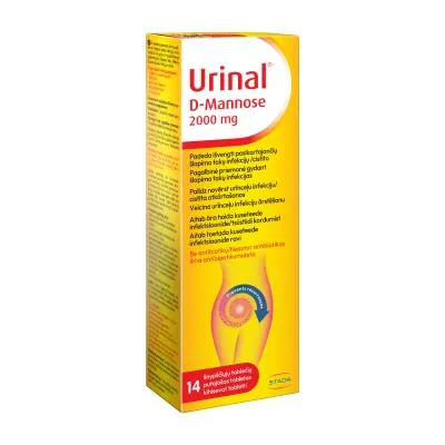 Urinal D-Mannose putojošās tabletes N14