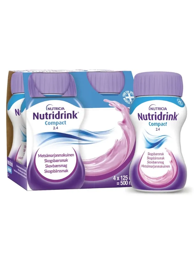 Nutridrink forest fruits ar meža ogu garšu, 4 x 125 ml