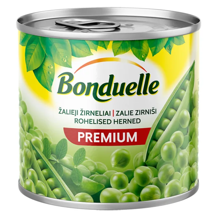 KONSERVĒTI ZAĻIE ZIRNĪŠI BONDUELLE 400G/265G