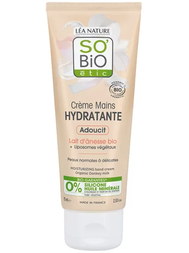 So BIO mitrinošs roku krēms ar ēzeļa pienu, 75 ml