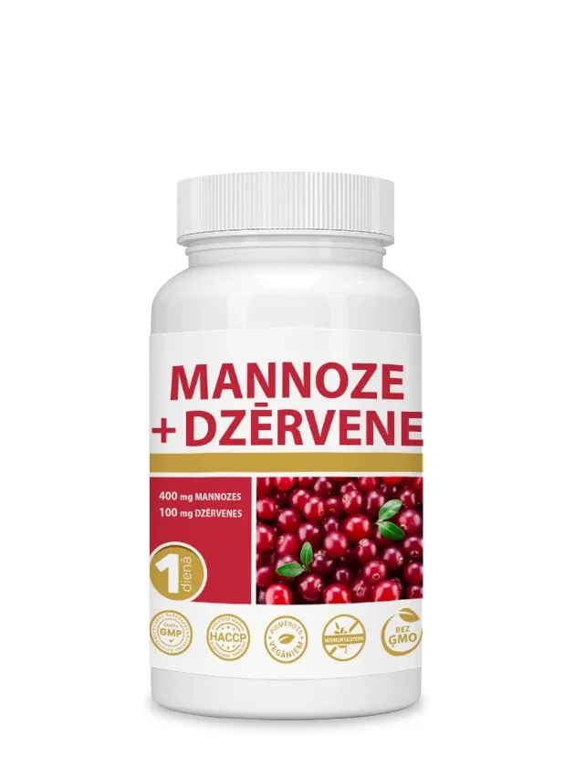 Mannoze + dzērvene, 30 kapsulas