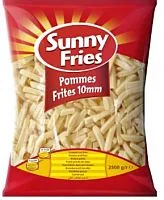 SALDĒTI FRĪ KARTUPEĻI SUNNY FRIES 10 MM AVIKO 2,5KG