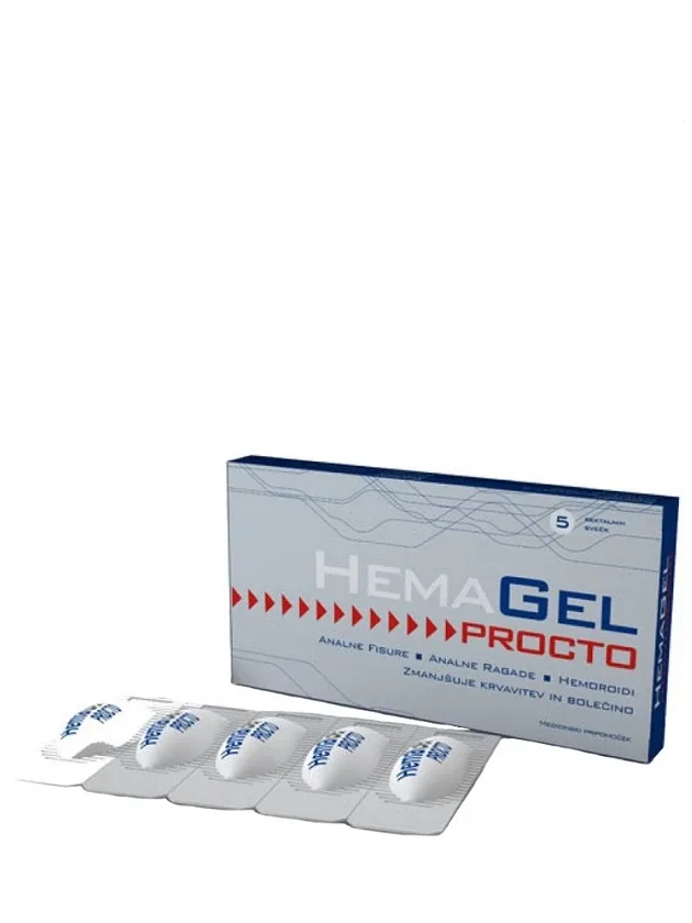 Hemagel procto, 5 supozitoriji