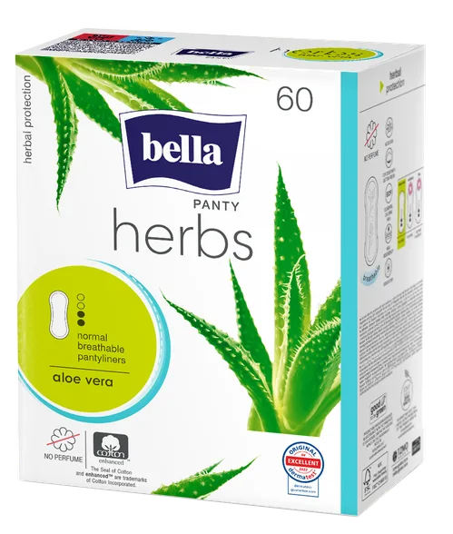 Bella Panty Herbs Aloe vera ikdienas ieliktnīši, 60 gab.
