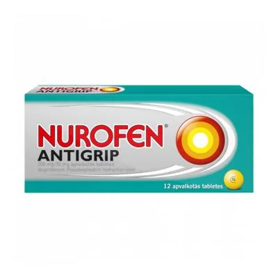 Nurofen Antigrip 200 mg/30 mg apvalkotās tabletes N12