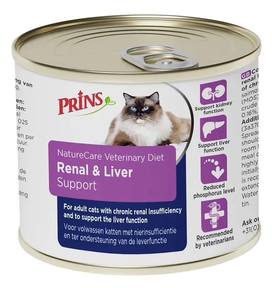 Prins Naturecare Diet Cat renal support mitrā barība, 200 g