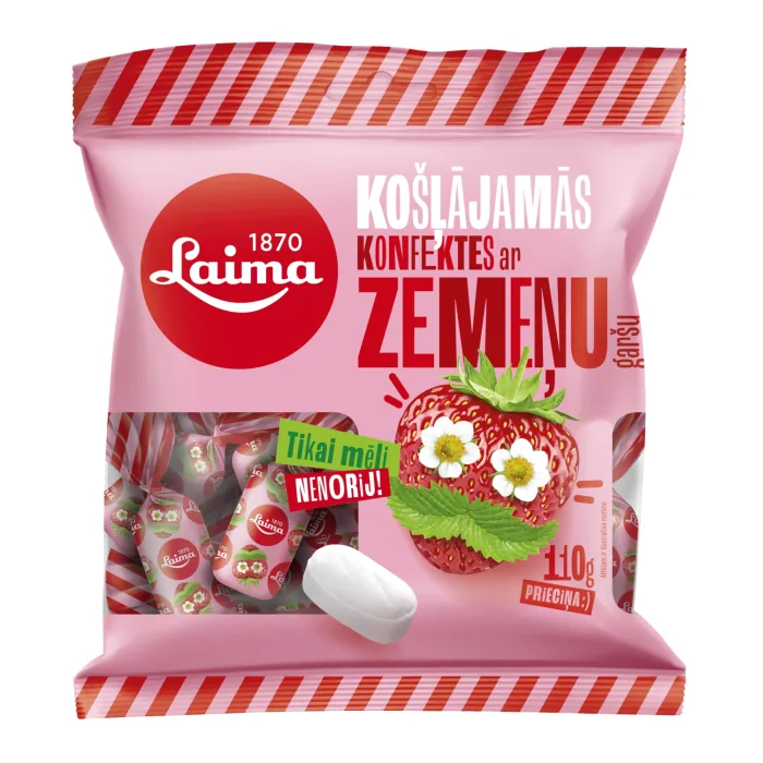 KOŠĻĀJAMĀS KONFEKTES LAIMA AR ZEMEŅU GARŠU 110G