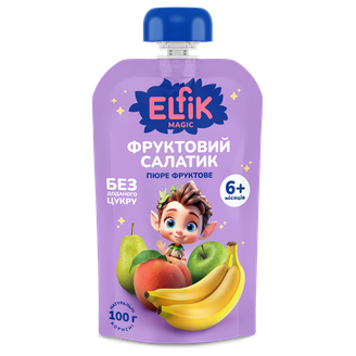 BIEZENIS ELFIK ĀBOLS BUMBIERIS PERSIKS BANĀNS 6+ 100G