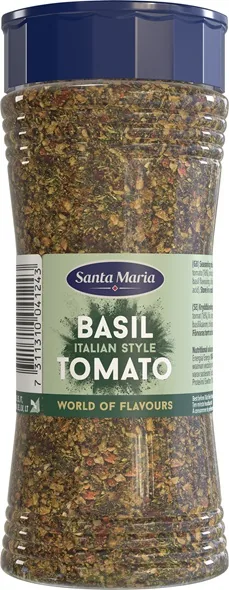 GARŠVIELU MAISĪJUMS AR BAZILIKU UN TOMĀTIEM 250G, SANTA MARIA