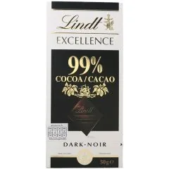 ŠOKOLĀDE TUMŠĀ LINDT EXCELLENCE 99% KAKAO 50G