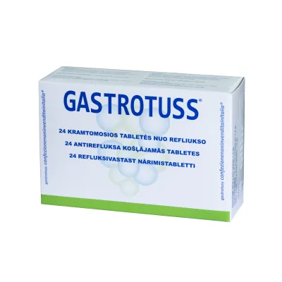 Gastrotuss košļājamās tabletes N24