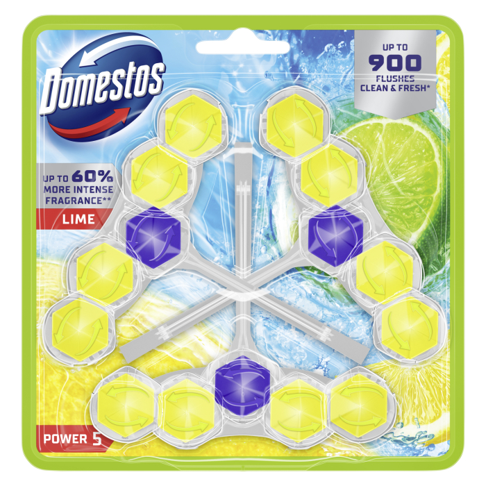 TUALETES BLOKS DOMESTOS P5 LIME 3X50G
