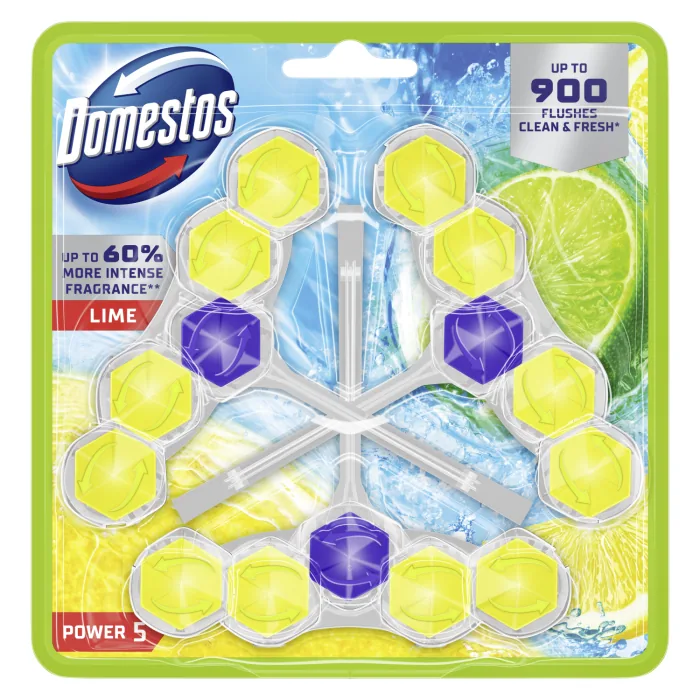 TUALETES BLOKS DOMESTOS P5 LIME 3X50G