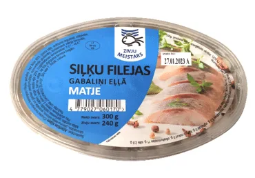 SIĻĶU FILEJAS GABALIŅI EĻĻĀ ZIVJU MEISTARS 300G