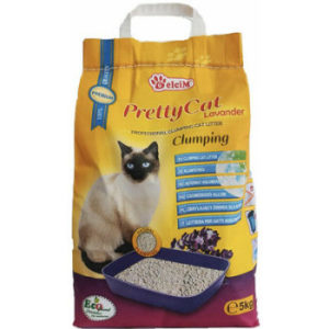 PAKAIŠI KAĶIEM CEMENTĒJOŠI PRETTY CAT LAVANDA 5KG