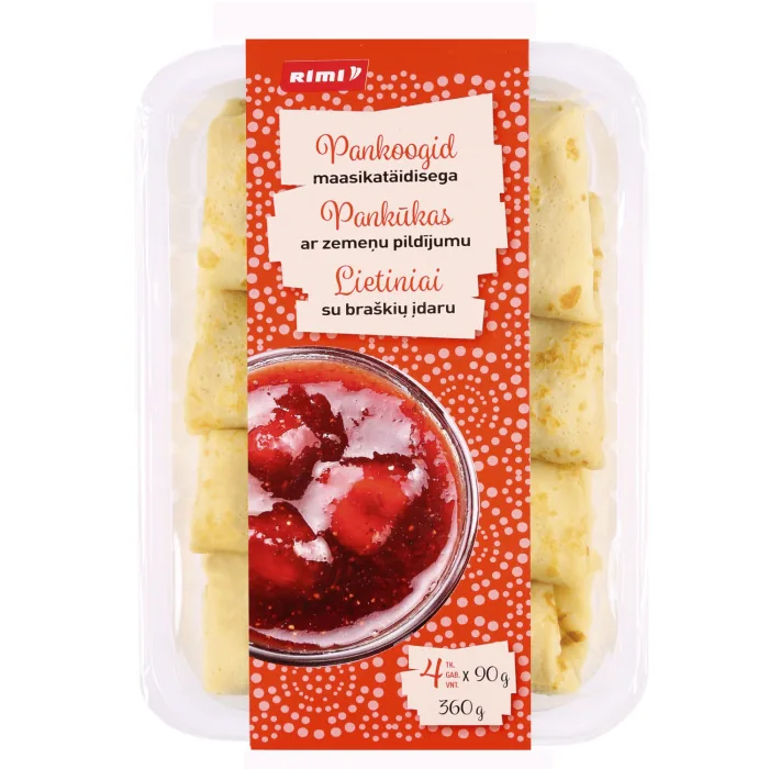 PANKŪKAS RIMI AR ZEMEŅU PILDĪJUMU 4GAB X 90G, 360G