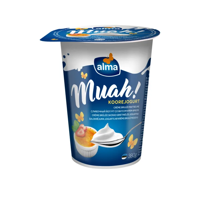 SALDĀ KRĒJUMA JOGURTS ALMA KRĒMS BRULĒ 380G