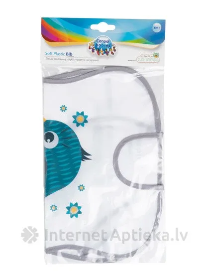 Canpol priekšautiņš - plastikāta, 1 gb.