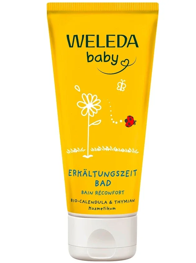 Weleda Baby Calendula vannošanas līdzeklis bērniem aukstajā laikā, 75 ml
