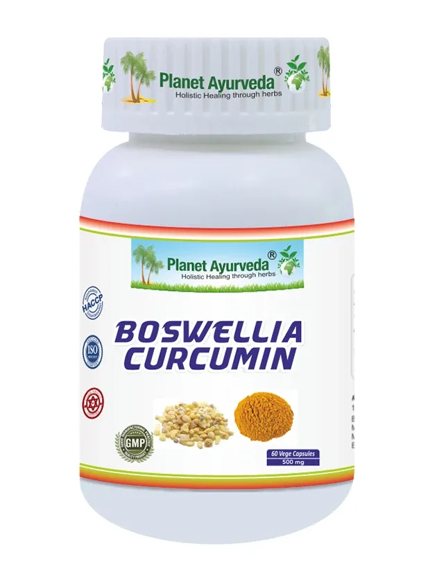 Planet Ayurveda® bosvēlija-kurkumīns organic, 60 kapsulas