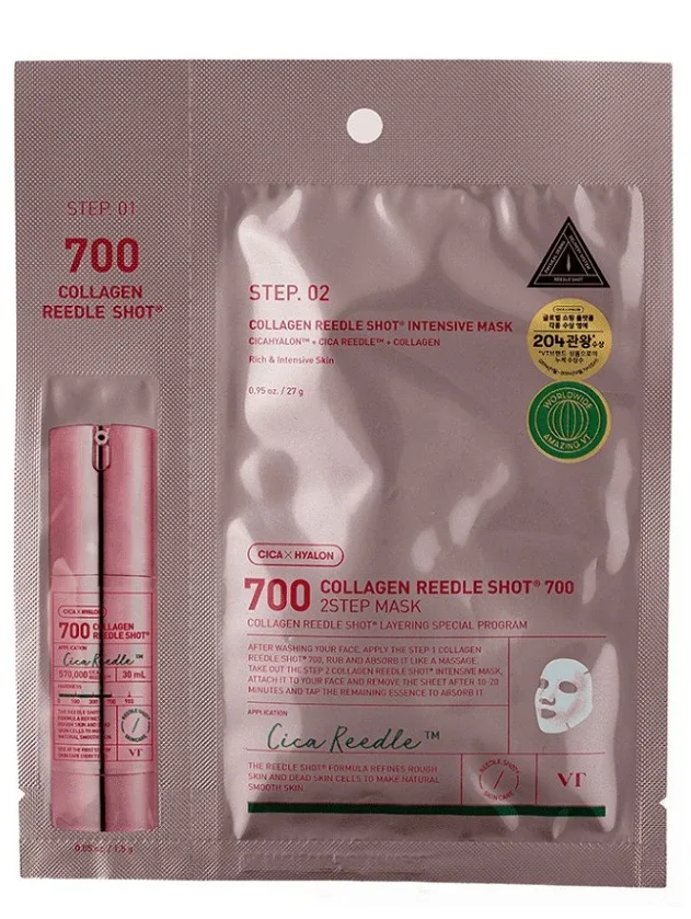 VT Cosmetics Collagen Reedle Shot 700 2-step sejas maska