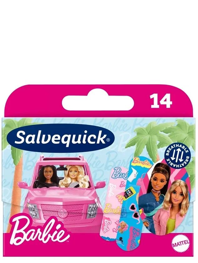 Salvequick plāksteri barbie, 14 gb.
