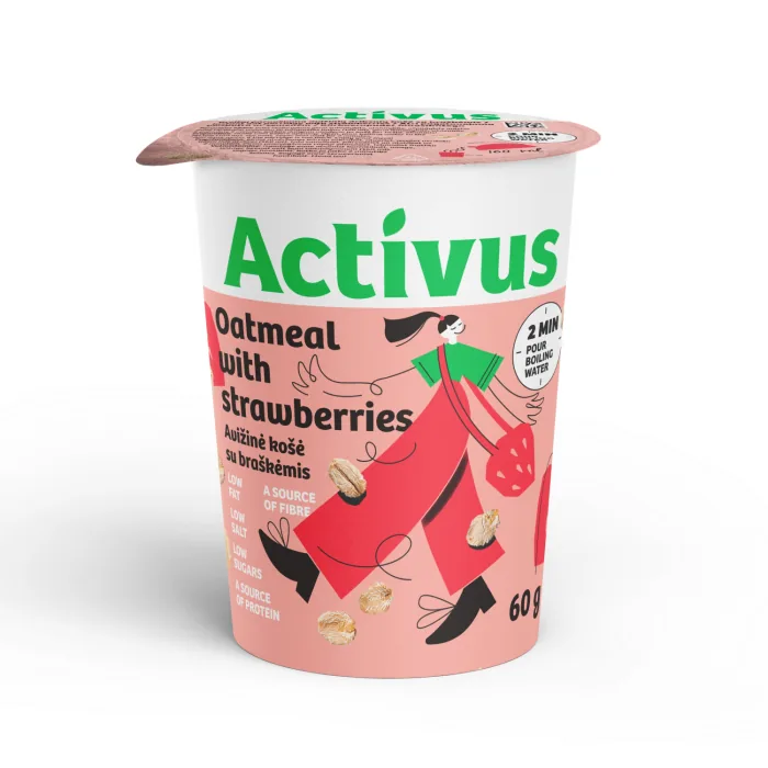 ĀTRI PAGATAVOJAMA BIEZPUTRA ACTIVUS AR ZEMENĒM 60G