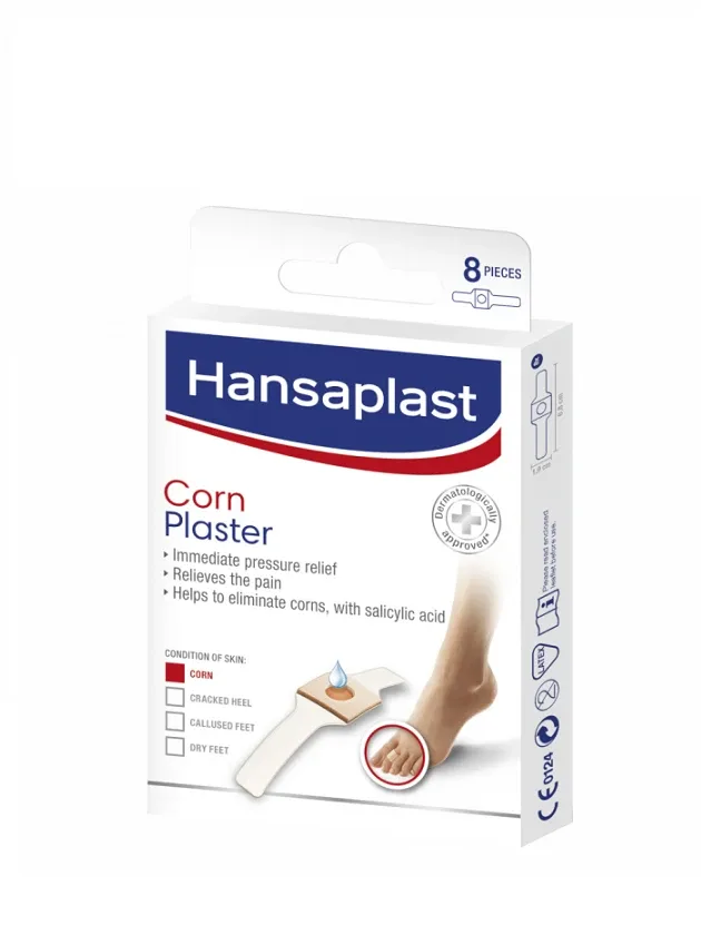 Hansaplast Corn plāksteri varžacīm, 8 plāksteri