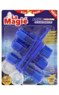 LA MAGIÉ AQUA PREMIUM TUALETES BLOKS, EUCALYPTUS BREEZE (BLUE WATER), 3X40G