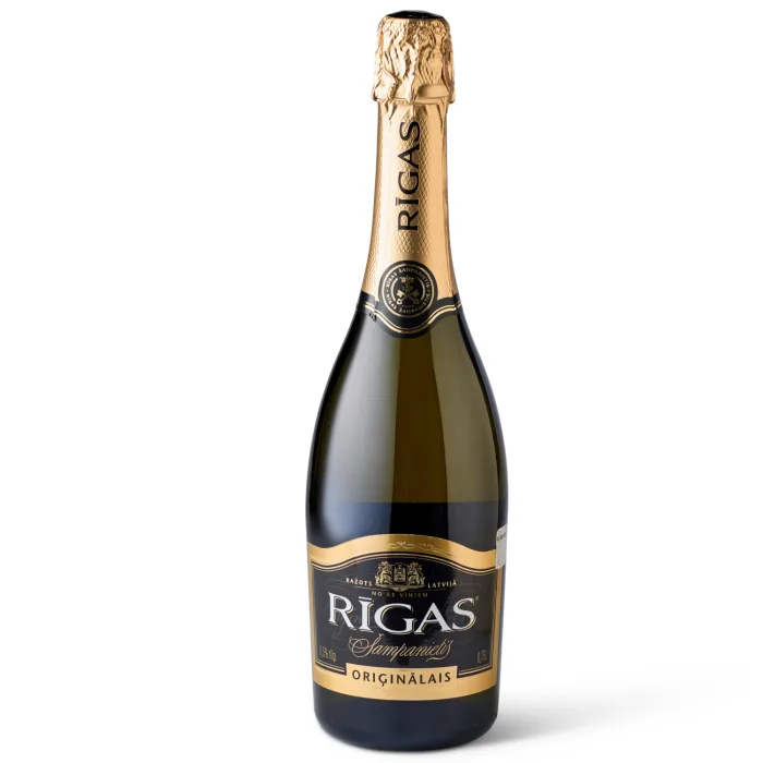 Dzirkstošais vīns Rīgas Šampanietis oriģinālais saldais 11,5% 0,75 l