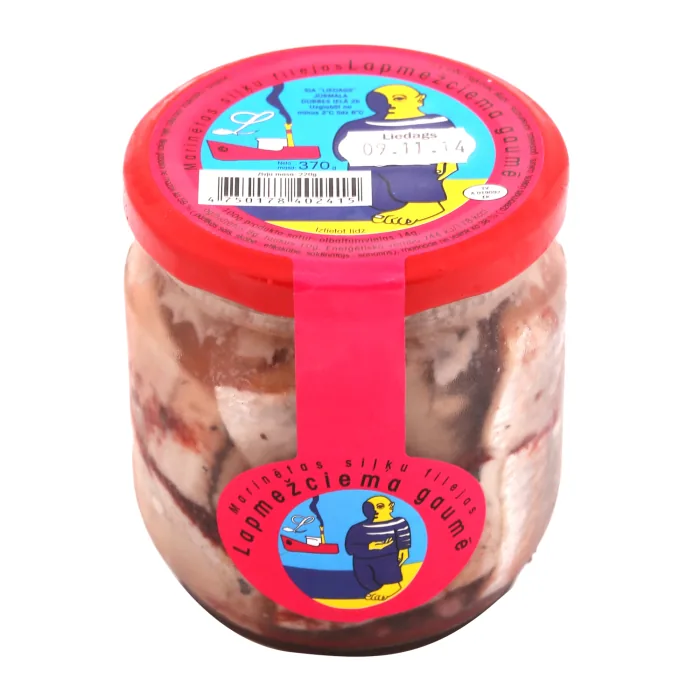 SIĻĶES FILEJA LAPMEŽCIEMA GAUMĒ MARINĀDĒ 370G/220G