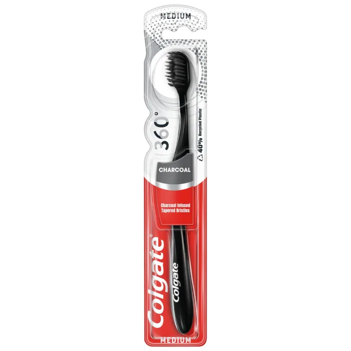 COLGATE ZOBU SUKA 360 BLACK MĪKSTA