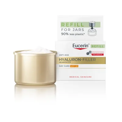 Eucerin Hyaluron-Filler + Elasticity SPF30 dienas krēms uzpildes iepakojums (refill) 50 ml