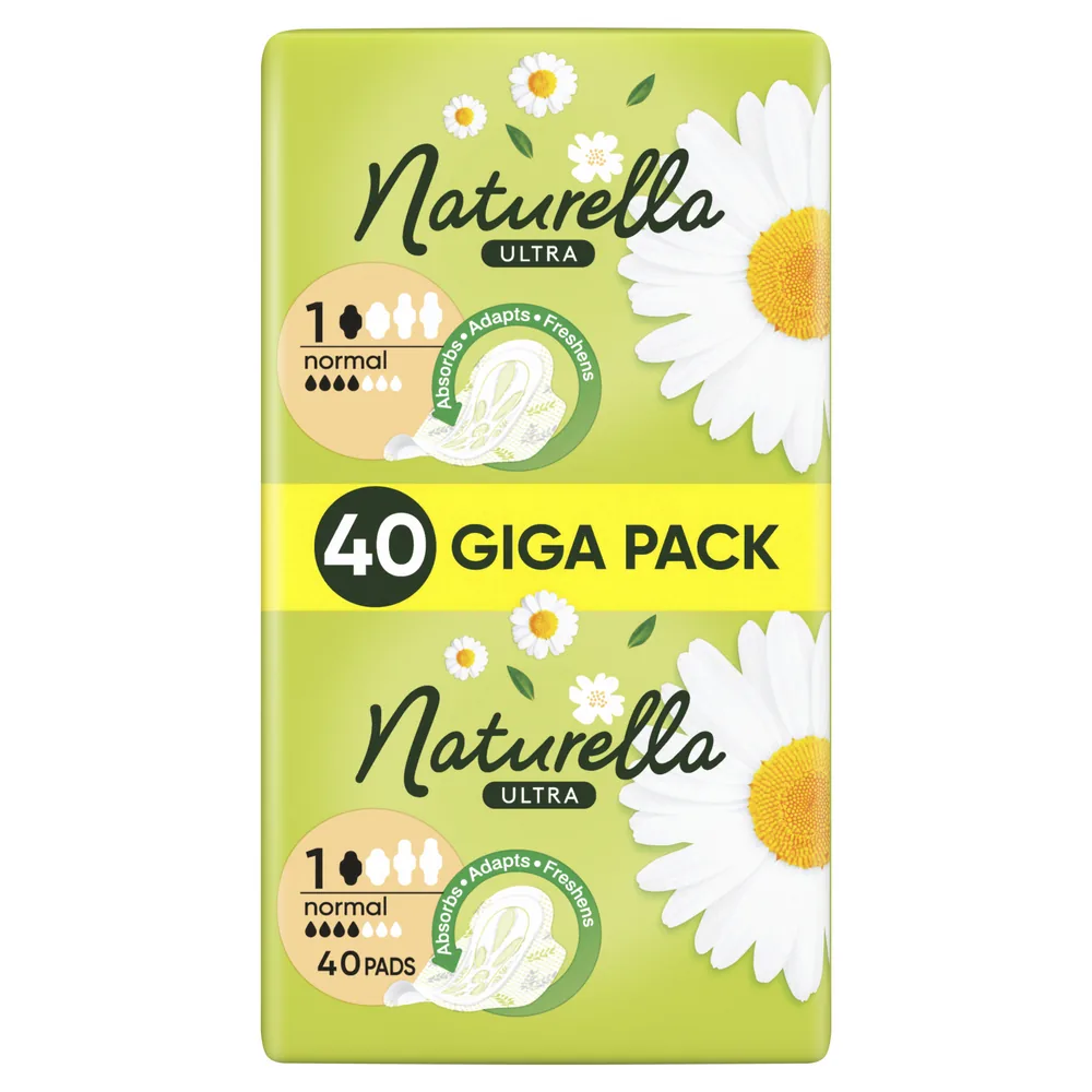 HIGIĒNISKĀS PAKETES NATURELLA ULTRA NORMAL, S1, 40 GAB.