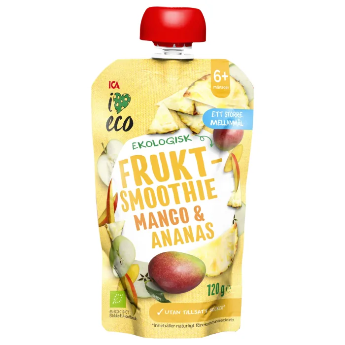 BIEZENIS I LOVE ECO AR MANGO UN ANANĀSIEM 120G