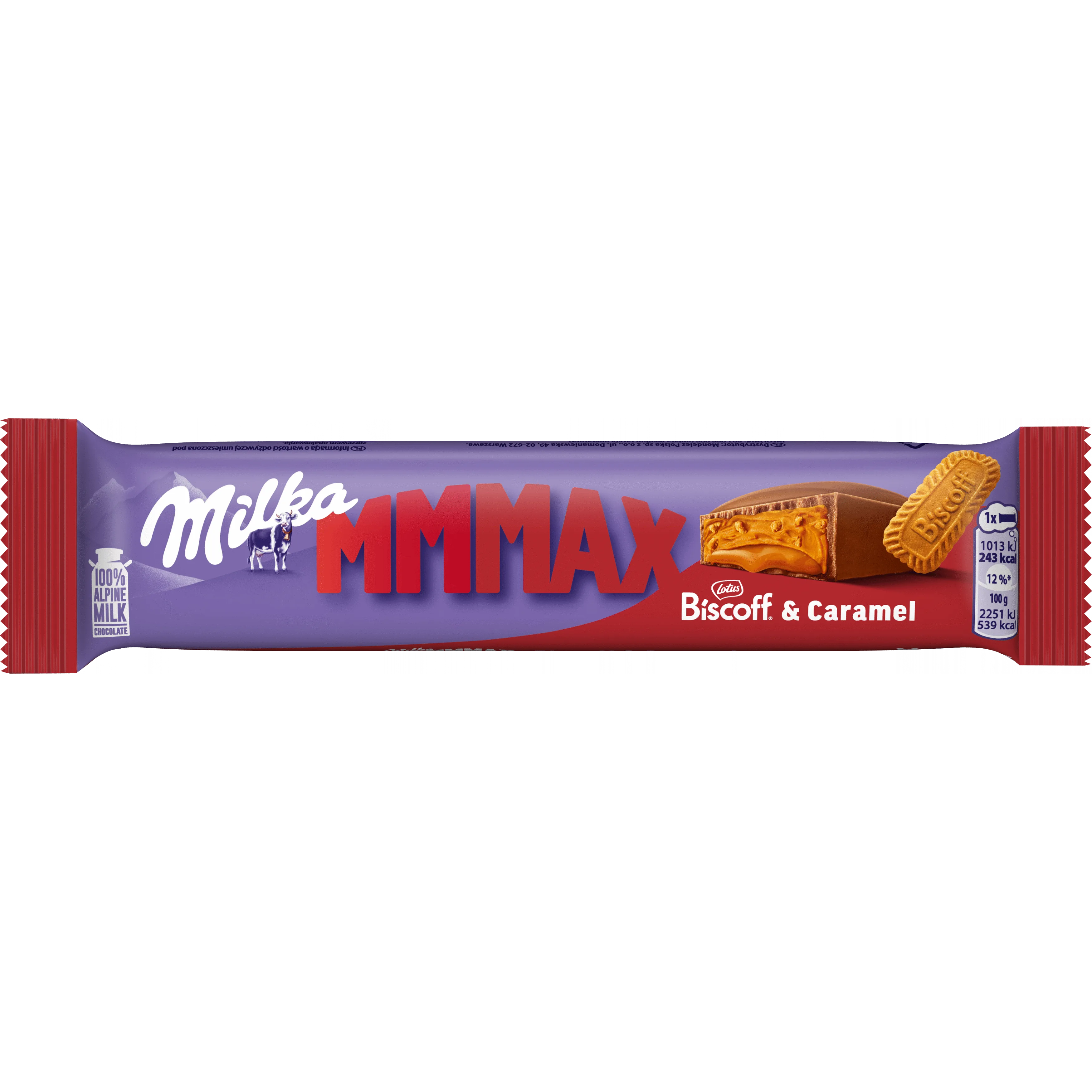 Шоколадный батончик Milka Lotus, 45 г
