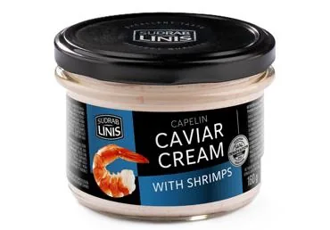 MOIVAS IKRU KRĒMS AR GARNELĒM SUDRABLĪNIS 160G