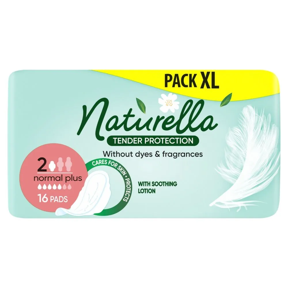 HIGIĒNISKĀS PAKETES NATURELLA TENDER PROTECTION, NORMAL, S2, 16 GAB.