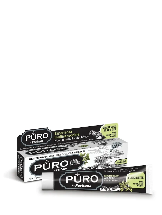 Puro by forhans BLACK4WHITE zobu pasta, 75 ml
