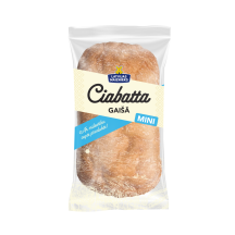 MINI GAIŠĀ CIABATTA LATVIJAS MAIZNIEKS BEZ RAUGA UN BEZ CUKURA 100G