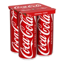 GĀZĒTS DZĒRIENS COCA-COLA REGULAR 4X0,33L