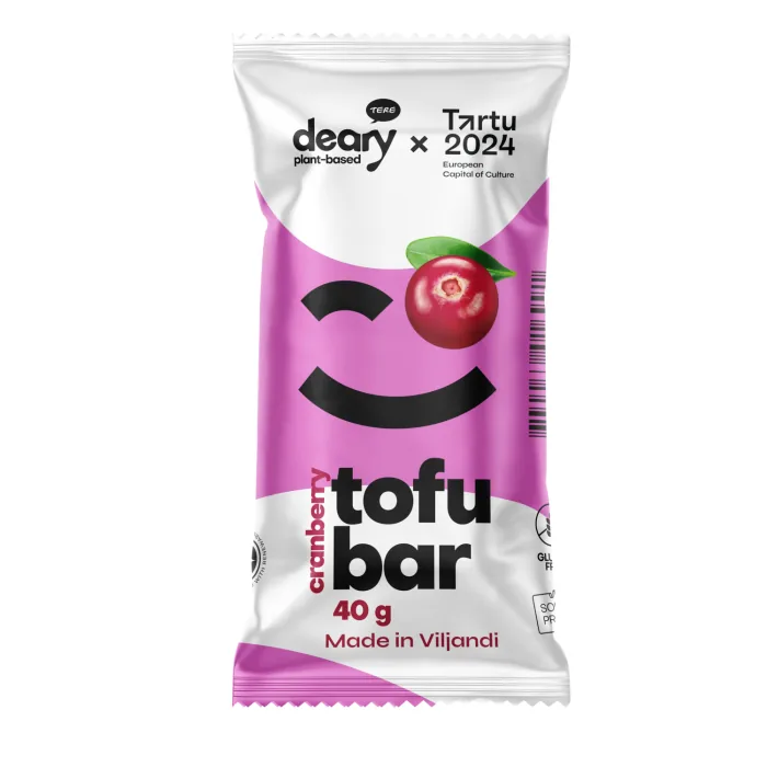 GLAZĒTS TOFU BATONIŅŠ TERE DEARY AR DZĒRVEŅU GARŠU 40G