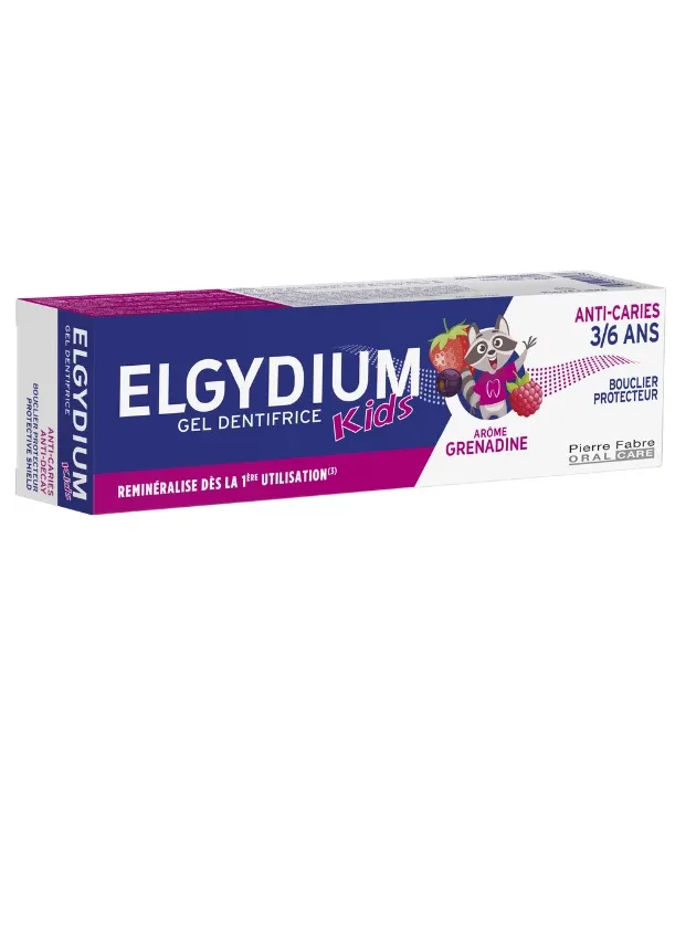 Elgydium Kids Red Berries zobu pasta bērniem (3-6 g.V.), 50 ml