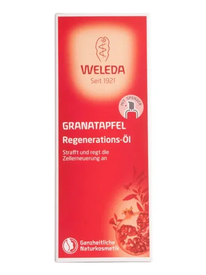 Weleda granātābolu eļļa ķermenim ar pumpīti, atjaunojoša, 100 ml