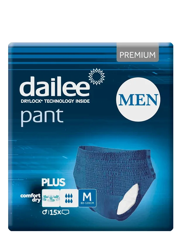 Dailee Men Pant Premium plus autiņbiksītes M zilas, 15 gb.